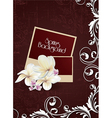 Floral background vector image