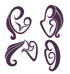 Mother love vector image