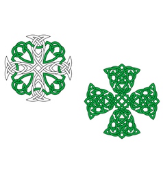 Celtic crosses vector image