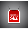 Clearance sale tag vector image