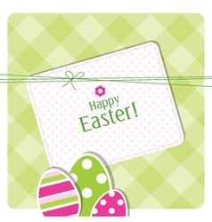 Easter card vector image