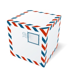 Isolated cardboard box vector image