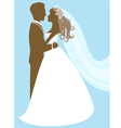 Bride and groom vector image