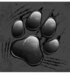 Paw pattern v vector image