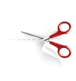 Scissors and paper vector image