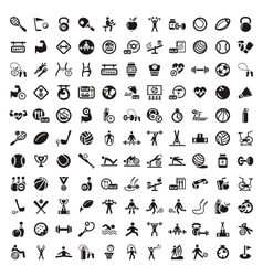Fitness and diet icons vector image