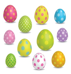 Easter eggs vector image