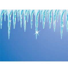 Icicles vector image