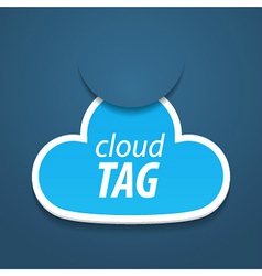 Abstract attach cloud vector image