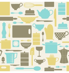 Kitchen pattern vector image