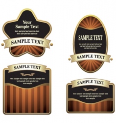 Labels vector image