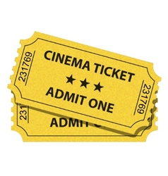 Cinema ticket vector image