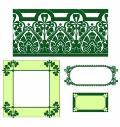 Irish border vector image