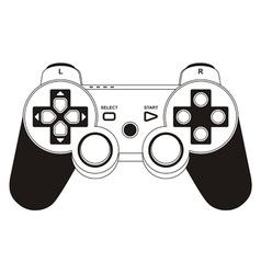Gamepad joystick vector image
