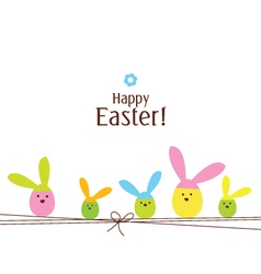 Easter card vector image