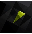 Abstract triangle black background vector image