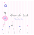 Spring Floral Greeting card vector image