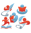 Reading and education vector image