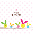 Easter card vector image