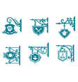 Tavern and pubs signs with decorations vector image
