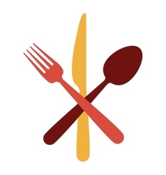 Restaurant cutlery utensils vector image