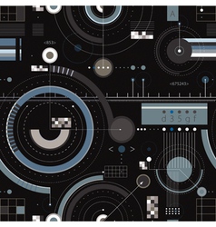 Engineering draft seamless pattern vector image