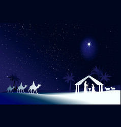 Christmas scene vector image