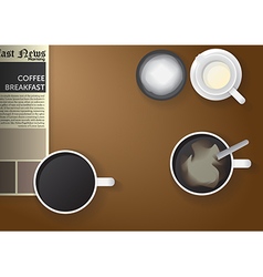 Morning coffee Morning coffee vector image
