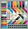 Set of web design elements vector image