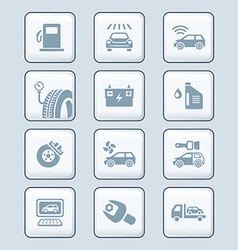 Car service icons - TECH series vector image