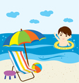 Beach vector image