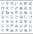 Outline web icons set - building construction and Outline web icons set - building construction and vector image