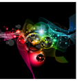Disco event background vector image