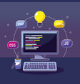 program coding concept vector image