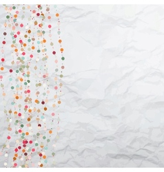 Vintage polka dots background vector image