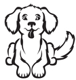 Cute puppy vector image