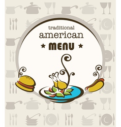 American menu vector image