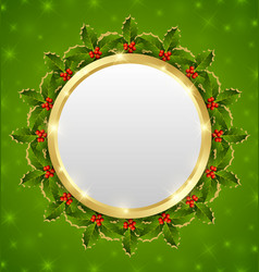 Christmas plaque vector image