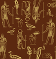 Elements of the Egyptian decorative patternsicon vector image