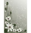 Blossoming lotus vector image