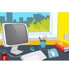 Office Place vector image