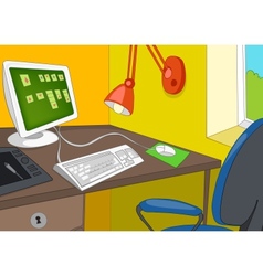 Office Place vector image