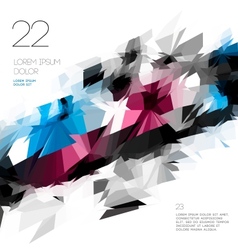 Abstract polygonal template design vector image