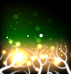 Glowing autumn tree vector image