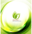 Green eco energy background vector image