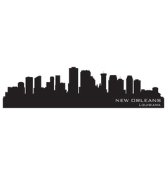 New Orleans Louisiana skyline vector image