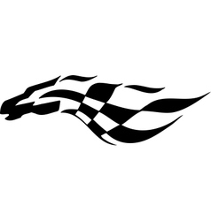 Checkered flag - symbol racing vector image