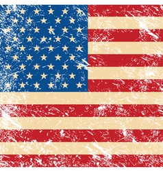 USA vintage grunge flag vector image