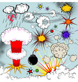 Vector comic book explosion vector image