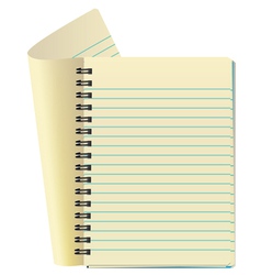 Notepad vector image